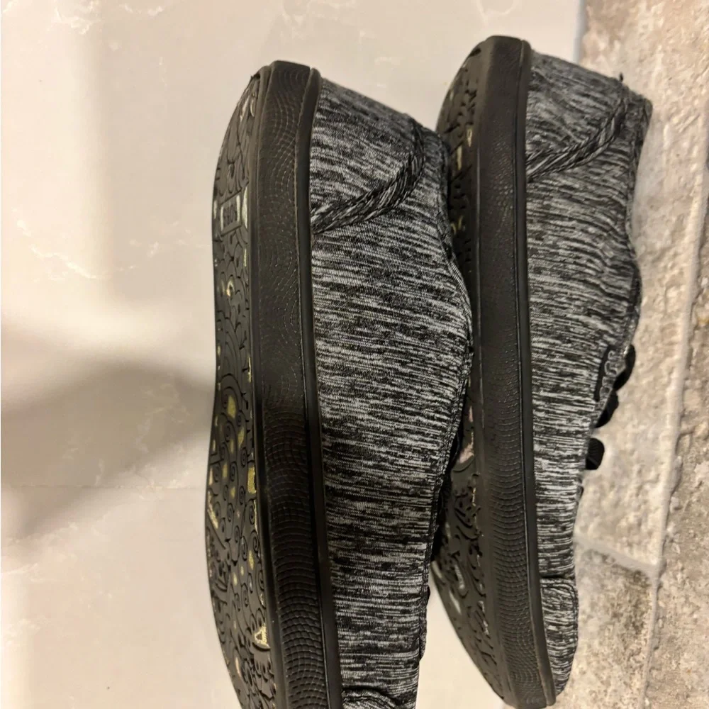 Skechers BOBS Memory Foam Sneakers – Black/Gray Knit – Women’s 6.5 - Picture 3 of 11